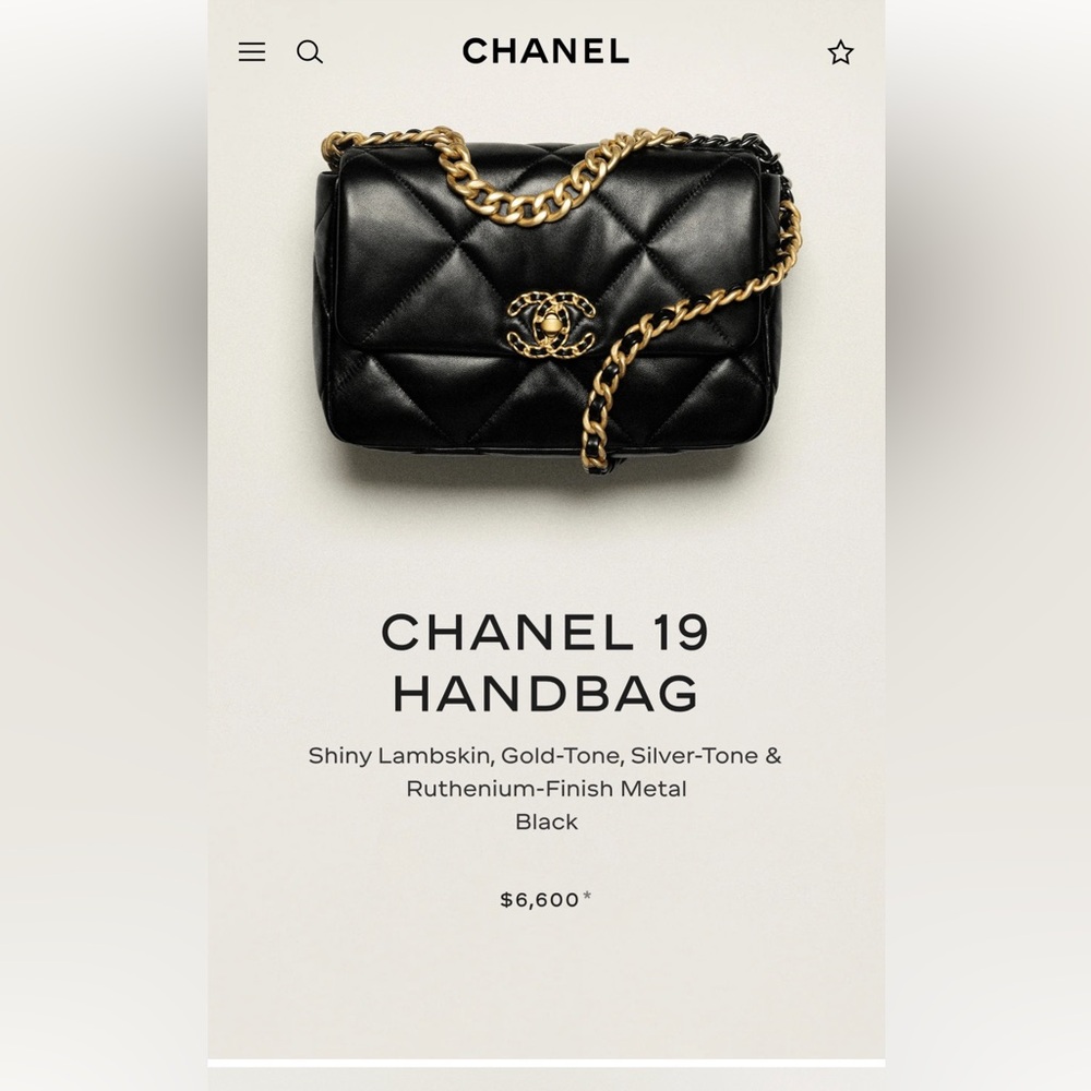 ❌SOLD❌Chanel Flap Bag 19